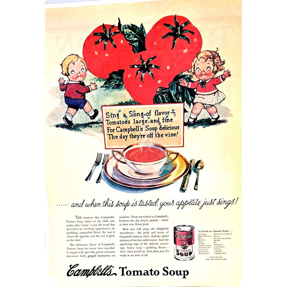 Collectible 1932 Campbell Soup Ad